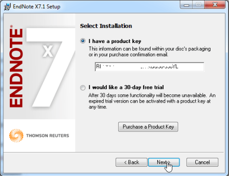 endnote x9 product key
